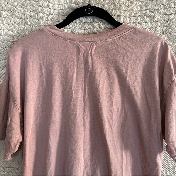 MATE THE LABEL blush pink short sleeve crewneck pocket mini t-shirt dress S - Picture 10 of 12